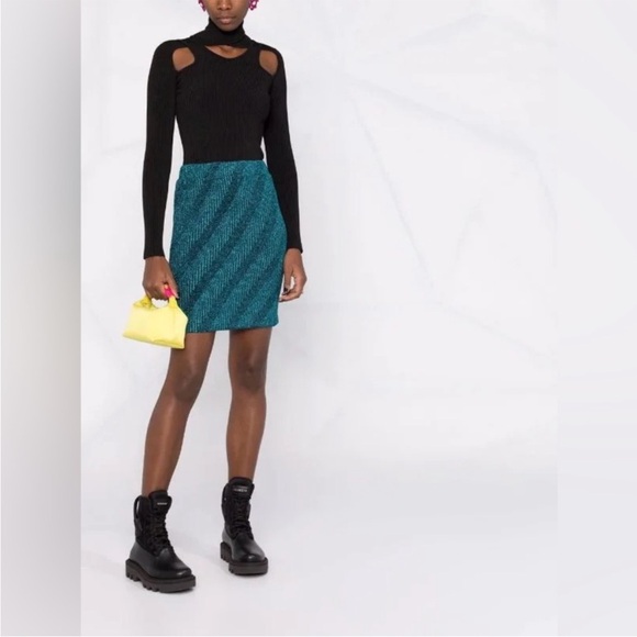 ROTATE BY BIRGER CHRISTENSEN | metallic skirt - Picture 1 of 5